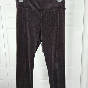 No Boundries Black Velour Leggings SIze L